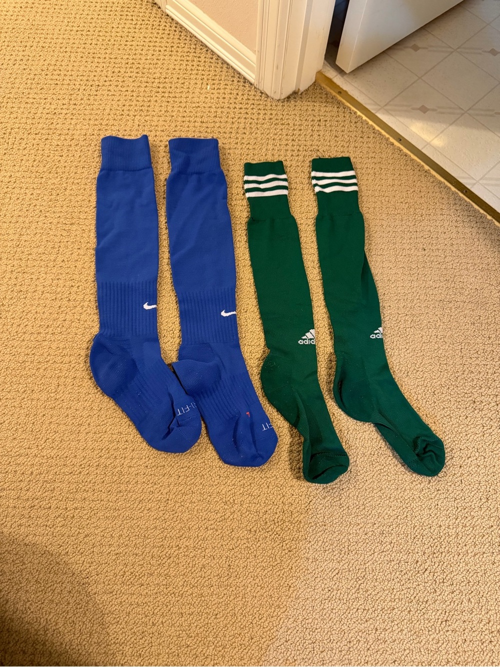 Nike + Adidas Dri-Fit Soccer Socks (Men’s Size 6-8 Medium)